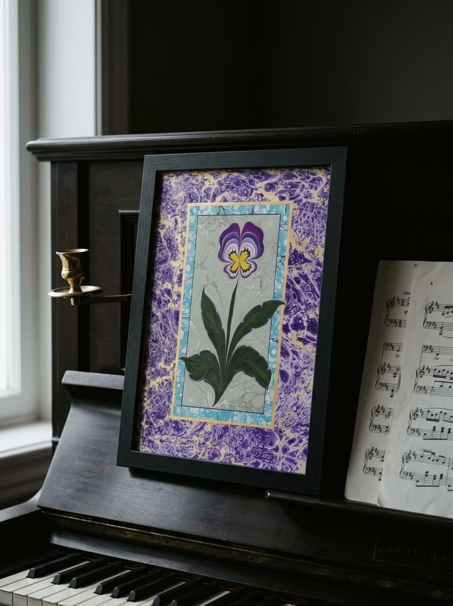Framed · Pansy in Violet